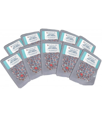 300cc Oxygen Absorbers in 10 Packs with PackFreshUSA LTFS Guide (100)
