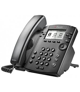 Polycom VVX 301 Corded Business Media Phone System - 6 Line PoE - 2200-48300-025 - AC Adapter (Not Included)