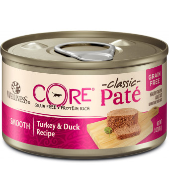 Wellness Core Natural Grain Free Wet Canned Cat Food Turkey and Duck