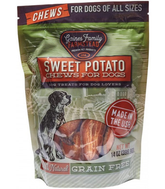 Gaines Family Farmstead Sweet Potato Dog Chews, USA Made, Natural