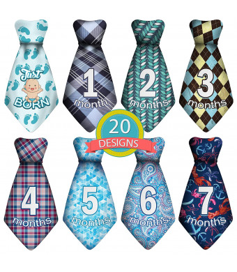 Baby Monthly and Holiday Milestone Sticker Ties