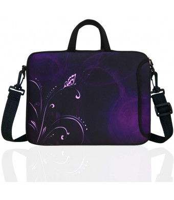 11.6-Inch Neoprene Laptop Shoulder Bag Case Sleeve for 11 11.6 12" Chromebook (Classic Purple)