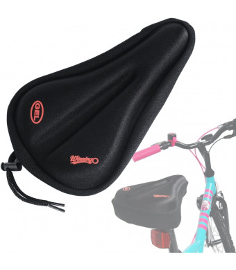 WINNINGO Child Bike Gel Seat Cushion, Toddler Cycling Saddle Cover Comfortable Small Bicycle Saddle Pad