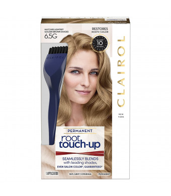 Clairol Root Touch-Up Permanent Hair Color Creme, 6.5G Lightest Golden Brown, 1 Count