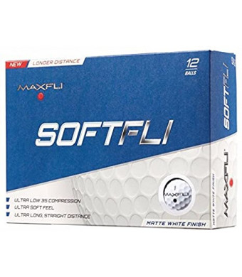 Maxfli SoftFli Matte White Golf Balls