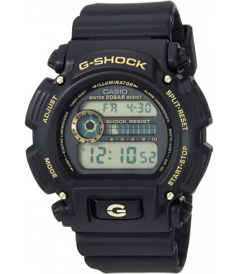 Casio Men's G-Shock Quartz Watch with Resin Strap, Black, 25 (Model: DW-9052GBX-1A9CR)