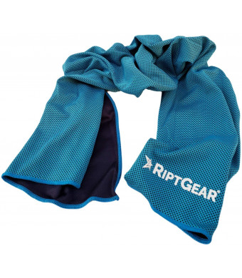 RiptGear Instant Cooling Towel - Ultra Thin Lightweight Design for Fitness and Exercise, Gym, Yoga, Sports, Pilates, Travel, Running and Hiking