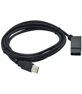 Washinglee USB PLC Programming Cable for Siemens Logo! Series, Isolated Interface, 6ED1057-1AA01-0BA0 Replacement, 10 FT, Black, 2 Options