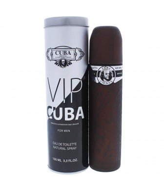 Cuba Edt Spray for Men, Vip, 3.3 Oz