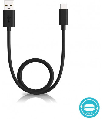 Motorola Essentials 6.6 Foot/ 2 Meter USB-A 2.0 to USB-C (Type C) Data/Charging Cable for Moto X4, Z, Z2, Z3, Z4, G7, G7 Play, G7 Plus, G7 Power, G6, G6 Plus [Not for G6 Play] (Retail Pack), Black