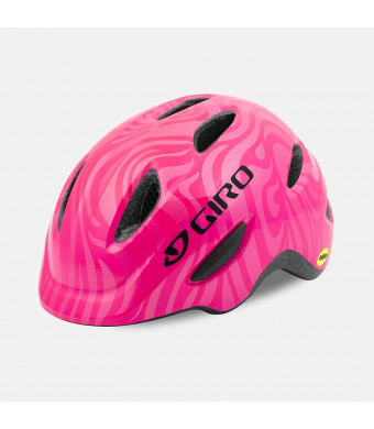 Giro Scamp MIPS Youth Recreational Bike Cycling Helmet - Small (49-53 cm), Bright Pink/Pearl (2020)