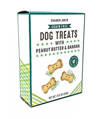 Trader Joe's - Grain Free Dog Treats with Peanut Butter and Banana NET WT 10.6 OZ (300g)