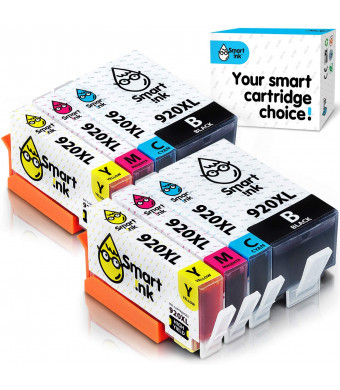 Smart Ink Compatible Ink Cartridge Replacement for HP 920 XL 920XL (2BK and 2C/M/Y 8 Pack Combo) Compatible with HP Officejet 6000 6500 6500A 7000 7500A 7500