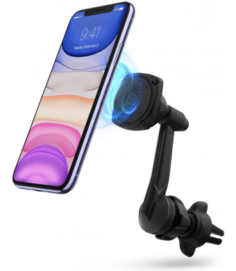 Ringke Power Clip Wing Magnetic Car Mount Phone Holder Premium Air Vent Cradle 360 Rotation Long Reach Neck Cell Phone Automobile Cradles for Universal Smartphone