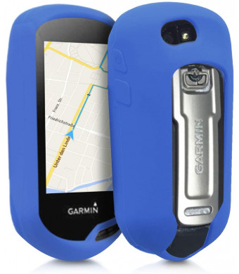 kwmobile Case Compatible with Garmin Oregon 700 / 750t / 600/650 - GPS Handset Navigation System Soft Silicone Skin Protective Cover - Blue
