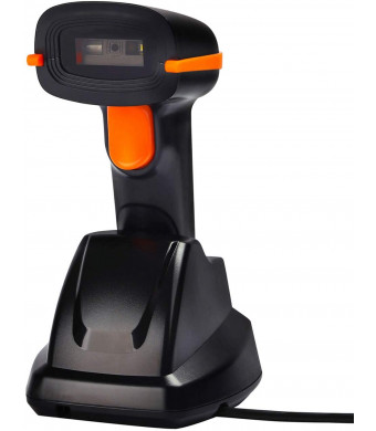 Tera Wireless Barcode Scanner 1D 2D with USB Cradle Charging Base Handheld Bar Code Reader Scanner Automatic Sensing Fast Precise Scanner