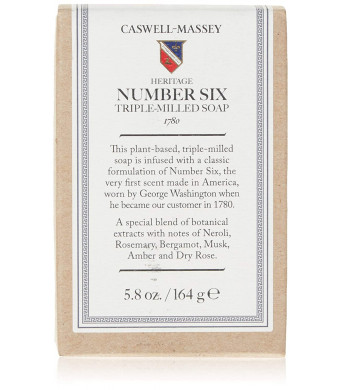 Caswell-Massey Heritage Number Six Bar Soap, 5.8 Ounce