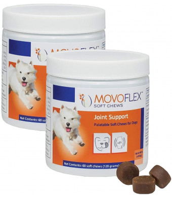 MOVOFLEX Joint Support Soft Chews for Dogs Small 120Count, Brown