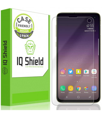 IQ Shield Screen Protector Compatible with Galaxy S10e 5.8 inch (2-Pack)(Case Friendly) Anti-Bubble Clear Film