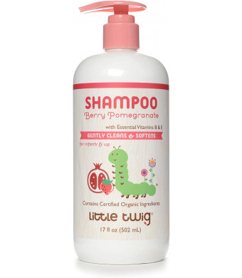 Little Twig Shampoo, Natural Plant Derived Formula, Berry Pomegranate, 17 fl oz.