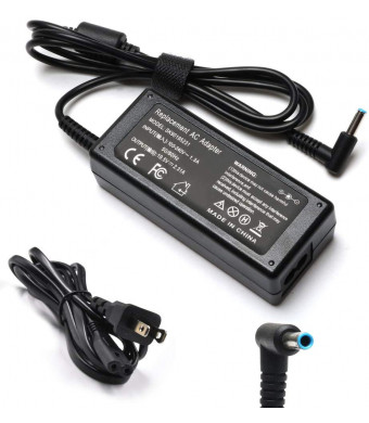 45W Adapter Charger Laptop for HP Pavilion x360 15-f222wm 15-f211wm 15-f272wm 15-f233wm 15-f387wm, HP Spectre x360 15-f010wm 15-f024wm 15-f009wm 15-n013dx 15-f305dx 15-f162dx 15-f039wm Power Cord