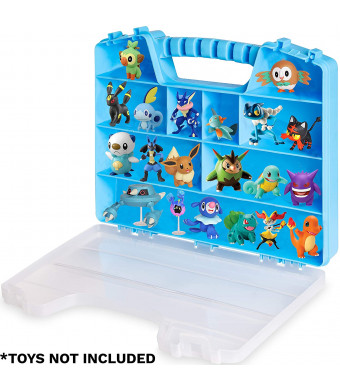 ASH BRAND Action Figures Case Organizer Stop Looking! GET The Ultimate Beautiful Plastic Toy Storage Holder and Display Box bin with Handle