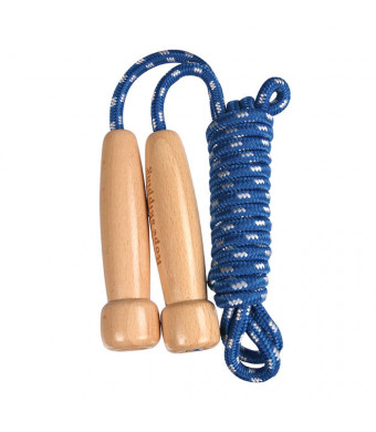 Egosky Jump Rope Kids, Adjustable Wooden Handle Skipping Rope Best for Boys and Girls Fitness Training/Exercise/Outdoor Activity Fun Toy