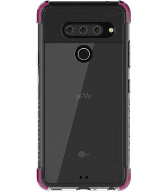Ghostek Covert Ultra Thin Transparent Minimal Case Designed for LG V40 ThinQ (2018) - Pink