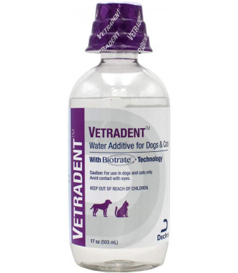 Dechra Vetradent Water Additive for Dogs Cats (17 oz)