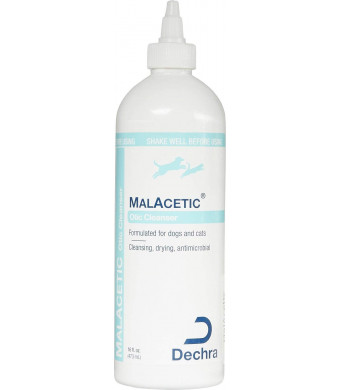 Dechra MalAcetic Otic Cleanser for Cats and Dogs 16 oz