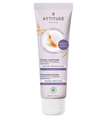 ATTITUDE Soothing and Volumizing Conditioner for Sensitive Skin, EWG Verified, Hypoallergenic, Enriched with Oatmeal, Chamomile, 8.1 Fl. Oz.
