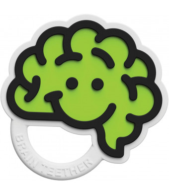 Fat Brain Toys Brain Teether - Green Baby Toys and Gifts for Babies