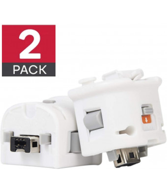GIRIAITUS Wii Motion Plus Adapter-External Remote Motion Plus Sensor Controller -White,Set2 Pack