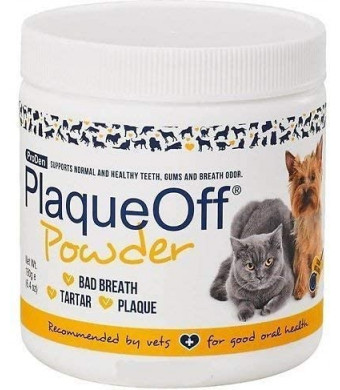 Plaque Off VETS ProDen Powder Dog and Cat Supplement, 180 g jar