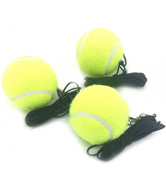 Linkin Sport Tennis Trainer Rebound Baseboard Self Tennis Training Tool Ball Back Training Gear with 2 String Balls