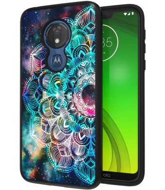 ANLI Moto G7 Power Case, Moto G7 Optimo Maxx Case 6.2 inch, Fashion Colourful Mandala Design Slim Fit Drop Protection Hybrid Dual Layer Armor Protective Case Cover for Girls, Boys, Women and Men