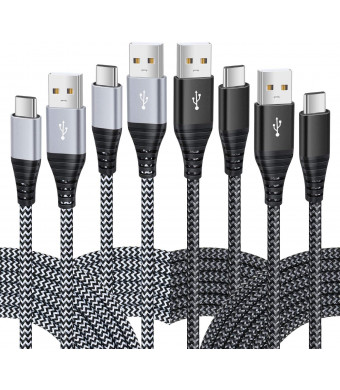 Besgoods 4-Pack 10ft USB Type C Cable, Long USB C Cable Fast Charging Type C Charger Braided Cable Compatible with Samsung Galaxy Note 8 9 S8 S9 S10, LG V30 V20 G5 G6, Google Pixel and More