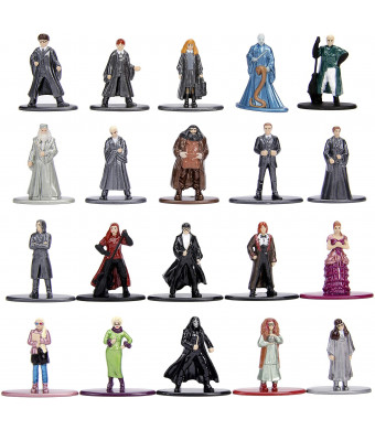 Jada Toys Nano Metalfigs Harry Potter 20 Pack Wave 3 Die-Cast Figures, 1.65" Scale Collectible Figurine 100% Metal, Multi
