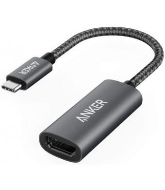 Anker USB C to HDMI Adapter, Aluminum Portable USB C Adapter, Supports 4K 60Hz, for MacBook Pro, MacBook Air, iPad Pro, Pixelbook, XPS, Galaxy, and More [Compatible with Thunderbolt 3 ports]