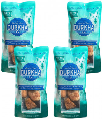 Durkha Himalayan Yak Chews for Dogs | Natural Long Lasting Dog Chew Made from Yak Milk | Great for Aggressive Chewers | Does Not Stain Carpets or Furniture