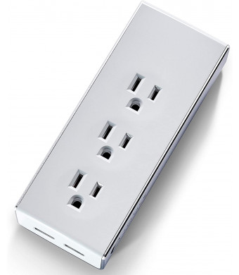 Joule Surge Protector Power Strip with 3 Outlets and 2 USB Ports  Portable for Travel, Hotel, Home, and Office Use