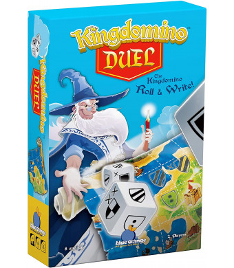 Blue Orange Games Kingdomino Duel, Roll and Write Board Game - Dice Rolling Version of The Award Winning Strategy Board Game Kingdomino - 2 Players. Recommended for Ages 8 and Up