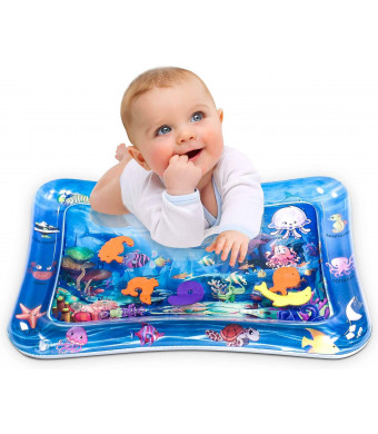 Infinno Tummy Time Mat Baby Water Play Mat, Activity Center, Stimulate Your Baby's Growth, Baby Toys, 3 to 24 Months, 26x20...