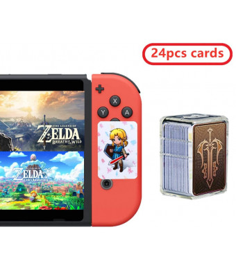 [Newest 24 pcs ] The Legend of Zelda NFC Cards, Link's Awakening - Breath of The Wild -Ocarina of Time Game Items Cards.