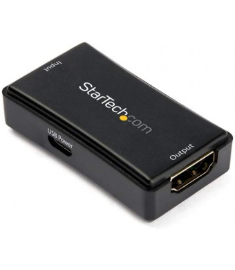 StarTech.com 45ft / 14m HDMI Signal Booster - 4K 60Hz - USB Powered - HDMI Inline Repeater and Amplifier - 7.1 Audio Support (HDBOOST4K2)
