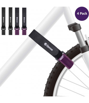 Epessa Bike Rack Strap Bike Wheel Stabilizer Straps,Stonger Grip with Gel,Adjustable,4 Pack