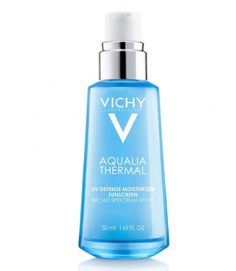 Vichy Aqualia Thermal UV Defense Face Moisturizer with SPF 30, Daily Sunscreen Moisturizer for 48-Hr Dynamic Hydration, Oil-Free