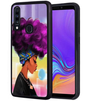 Galaxy A10E Case, Slim Anti-Scratch Shockproof Rubber Protective Cover for Samsung Galaxy A10E (2019)African American Black Girl