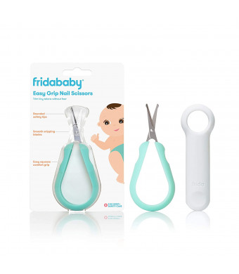 Easy Grip Nail Scissors by Frida Baby Grooming Essentials Safe for Infant Newborn Toddler Nails