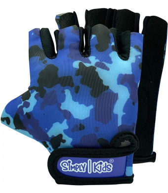 Kids Bike Gloves for Balanced Bike Mountain Bicycle Biking I Breathable Fingerless Toddler Kids Cycling Gloves with Extra Protective Cushions I CPSIA Certified Riding Gloves for Girl Boy Child Youth